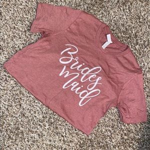 Bridesmaids T-shirt Dusty Rose Womens Medium